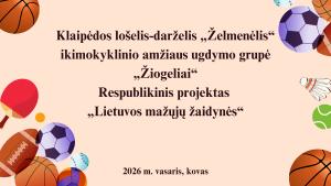 Naujienos „Lietuvos mažųjų žaidynės“ galerija. Nuotrauka 1 iš 7