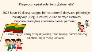 Naujienos „Pilietinė iniciatyva „Bėgu Lietuvai 2026““ galerija. Nuotrauka 1 iš 13